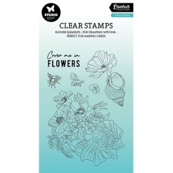 (SL-ES-STAMP428)Studio light SL Clear stamp Shell bouquet Essentials nr.428