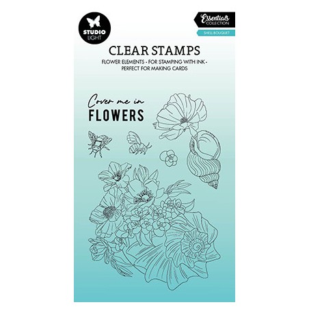 (SL-ES-STAMP428)Studio light SL Clear stamp Shell bouquet Essentials nr.428