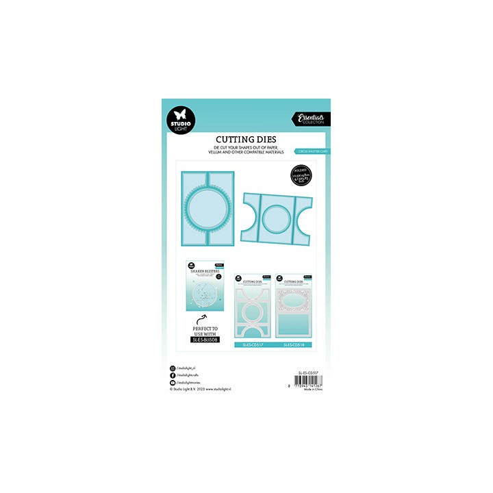 (SL-ES-CD517)Studio Light SL Cutting Die Circle shutter card Essentials nr.517