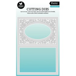 (SL-ES-CD518)Studio Light SL Cutting Die Floral border card Essentials nr.518