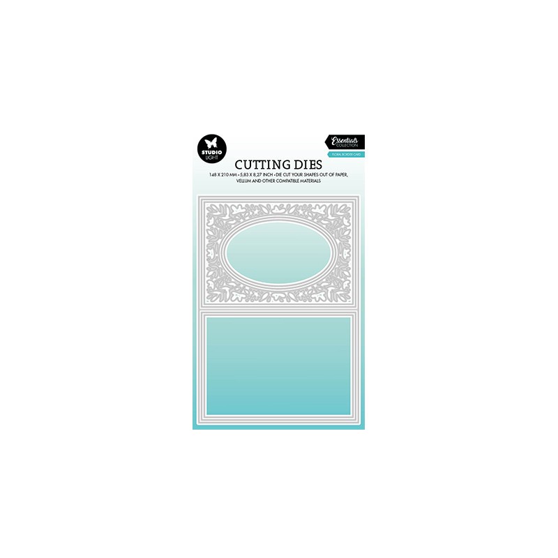 (SL-ES-CD518)Studio Light SL Cutting Die Floral border card Essentials nr.518
