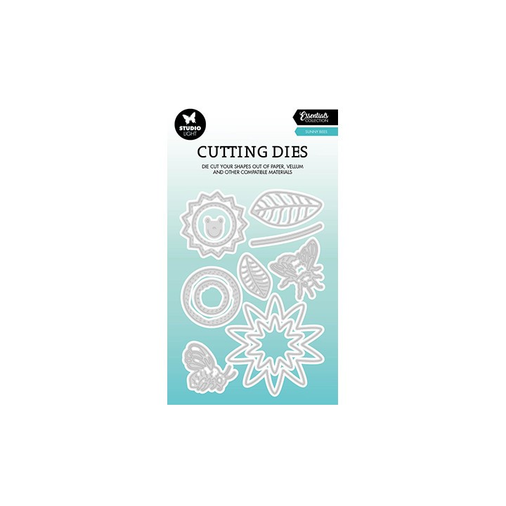 (SL-ES-CD519)Studio Light SL Cutting Die Floral bees Essentials nr.519