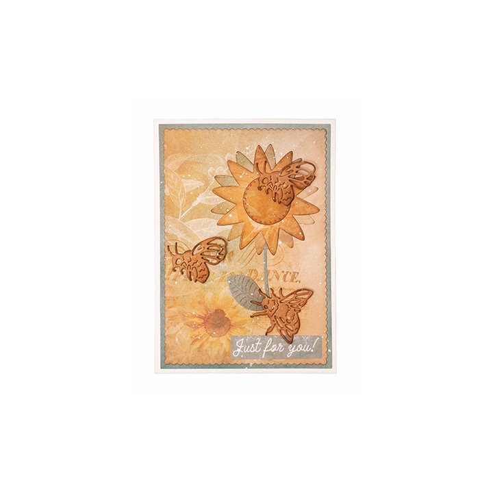 (SL-ES-CD519)Studio Light SL Cutting Die Floral bees Essentials nr.519