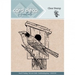 (CDECS139)Birdhouse - Clear Stamp - Card Deco Essentials