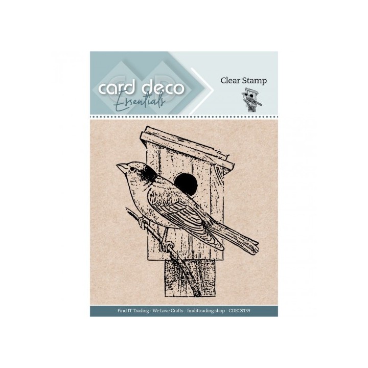 (CDECS139)Birdhouse - Clear Stamp - Card Deco Essentials