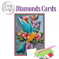 (DDDC1129)Dotty Designs Diamond Cards - Flying Blue Bird