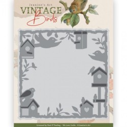 (JAD10171)Dies - Jeanine's Art - Vintage Birds - Birdhouse Frame
