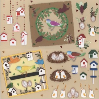(JAD10173)Dies - Jeanine's Art - Vintage Birds - Birds Circle