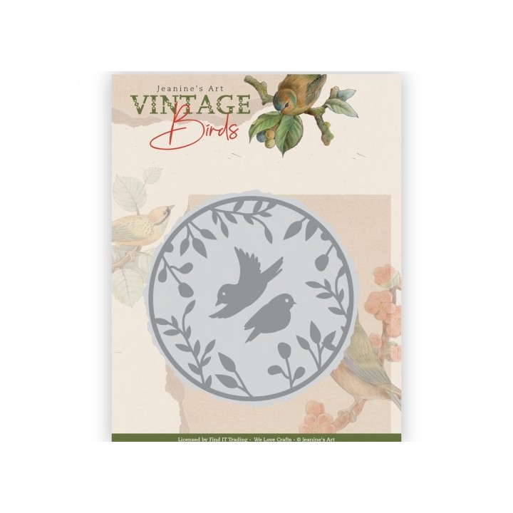 (JAD10173)Dies - Jeanine's Art - Vintage Birds - Birds Circle