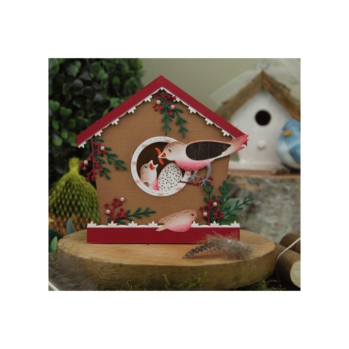 (JAD10174)Dies - Jeanine's Art - Vintage Birds - Bird's Nest