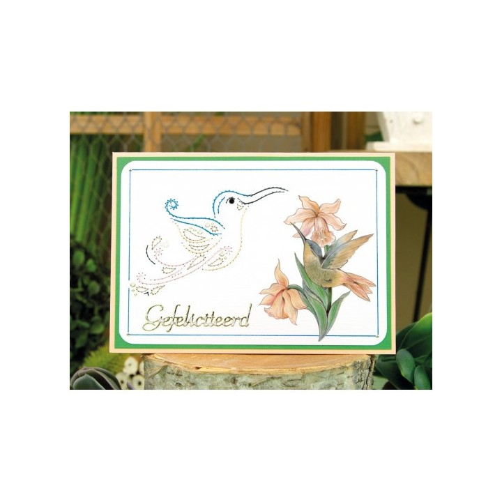 (SB10749)3D Push Out - Jeanine's Art - Vintage Birds - Wooden Bird House