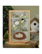 (SB10750)3D Push Out - Jeanine's Art - Vintage Birds - Birdcage