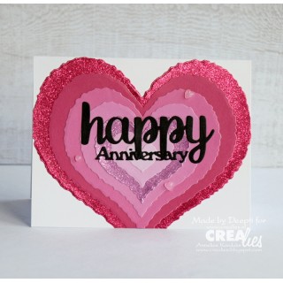 (CLNestXXL141)Crealies Crea-nest-dies XXL Heart rough edges