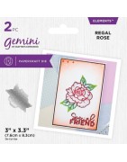 (GEM-MD-ELE-REGALR)Gemini Statement Cut-in Cut-Out Regal Rose Elements Dies