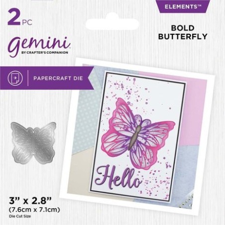 (GEM-MD-ELE-BOBUT)Gemini Statement Cut-in Cut-Out Bold Butterfly Elements Dies