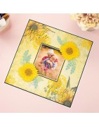 (GEM-MD-ELE-SSUN)Gemini Statement Cut-in Cut-Out Splendid Sunflower Elements Dies
