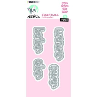 (CCL-ES-CD542)Studio Light SL Cutting Die Wordz Family (NL) Essentials nr.542