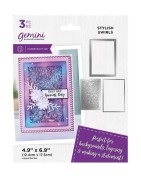 (GEM-MD-CAD-STSW)Gemini Deep Border Stylish Swirls Create-a-Card Dies