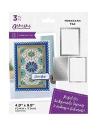 (GEM-MD-CAD-MOTI)Gemini Deep Border Moroccan Tile Create-a-Card Dies