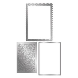 (GEM-MD-CAD-MOTI)Gemini Deep Border Moroccan Tile Create-a-Card Dies