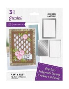 (GEM-MD-CAD-GALA)Gemini Deep Border Garden Lattice Create-a-Card Dies