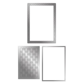 (GEM-MD-CAD-GALA)Gemini Deep Border Garden Lattice Create-a-Card Dies