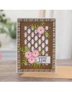 (GEM-MD-CAD-GALA)Gemini Deep Border Garden Lattice Create-a-Card Dies