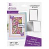 (GEM-MD-CAD-COBL)Gemini Deep Border Contemporary Blossom Create-a-Card Dies