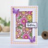 (GEM-MD-CAD-COBL)Gemini Deep Border Contemporary Blossom Create-a-Card Dies