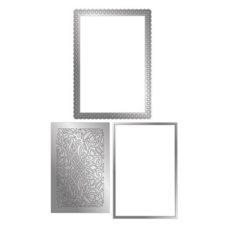 (GEM-MD-CAD-BAFR)Gemini Deep Border Baroque Frame Create-a-Card Dies