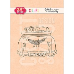 (CS020)Craft and You design Wedding Car Stamps