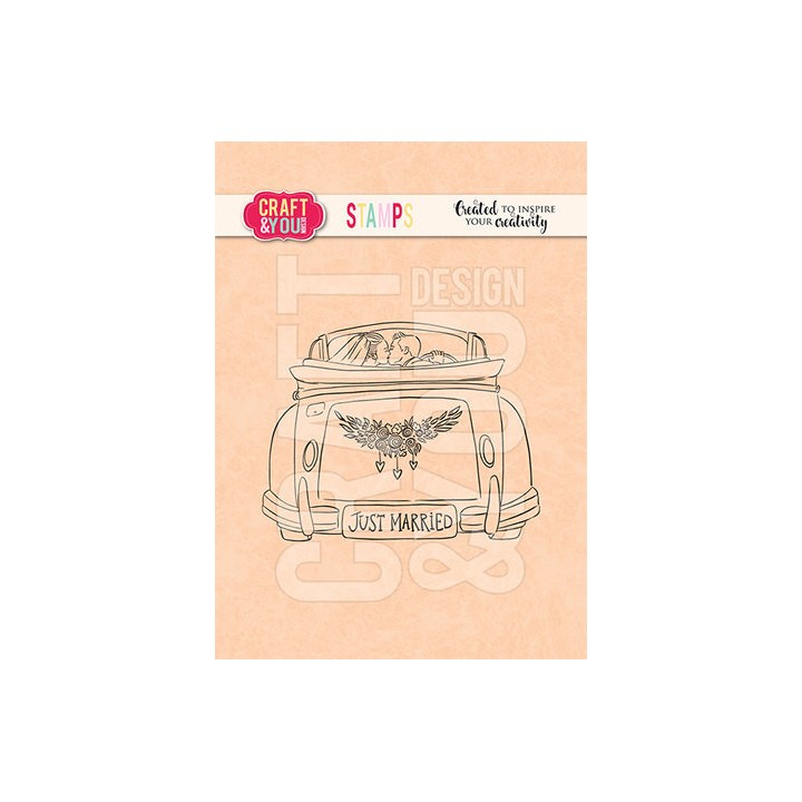 (CS020)Craft and You design Wedding Car Stamps