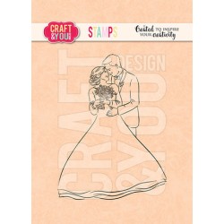 (CS019)Craft and You design Happy Couple Stamps