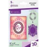 (GEM-EFD-3D-OPOV)Gemini 3D Embossing Folder and Nesting Dies Opulent Oval