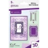 (GEM-EFD-3D-RERE)Gemini 3D Embossing Folder and Nesting Dies Regal Rectangle