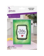 (GEM-EF5-LUSLEAV)Gemini Textured Luscious Leaves 2D Embossing Folder