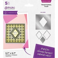 (GEM-MD-CAD-TRTI)Gemini Traditional Tiles Create-a-Card Dies