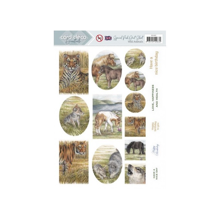 (SB10805)Scenery Special - Card Deco Essentials - Wild Animals - English