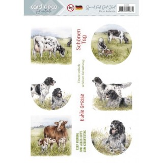 (SB10809)Scenery Special - Card Deco Essentials - Farm Animals - Deutsch