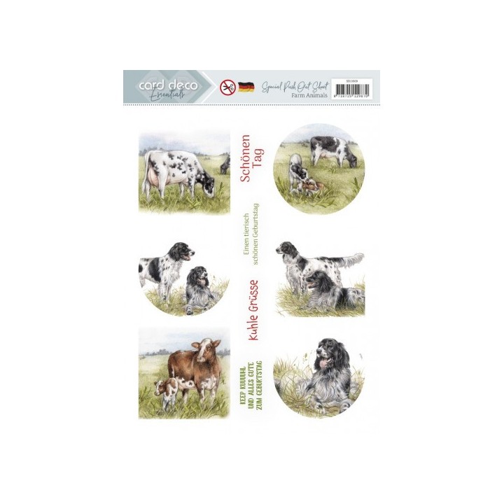 (SB10809)Scenery Special - Card Deco Essentials - Farm Animals - Deutsch