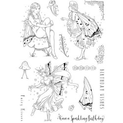 (PI223)Pink Ink Designs Dance With Fairies A5 Clear Stamps