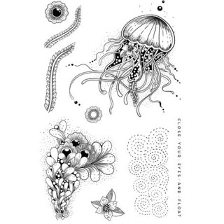 (KK0001)Katkin Krafts Sea Wasp A5 Clear Stamp Set