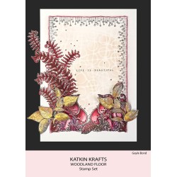 (KK0003)Katkin Krafts Woodland Floor A5 Clear Stamp Set