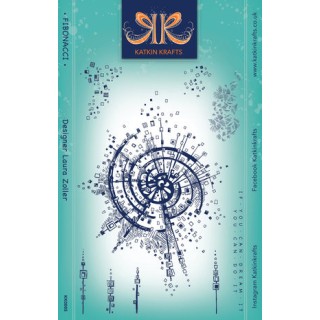(KK0005)Katkin Krafts Fibonacci A5 Clear Stamp Set