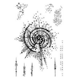 (KK0005)Katkin Krafts Fibonacci A5 Clear Stamp Set