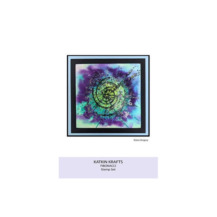 (KK0005)Katkin Krafts Fibonacci A5 Clear Stamp Set