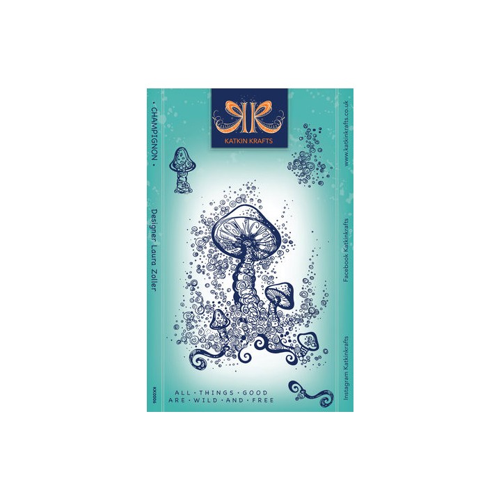 (KK0006)Katkin Krafts Champignon A5 Clear Stamp Set