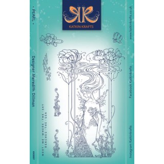 (KK0007)Katkin Krafts Pearl A5 Clear Stamp Set
