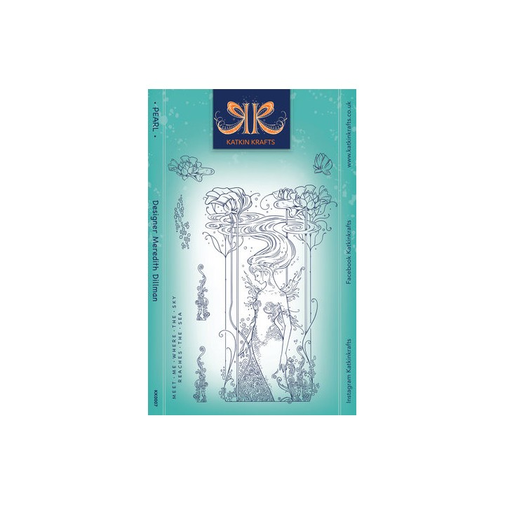 (KK0007)Katkin Krafts Pearl A5 Clear Stamp Set