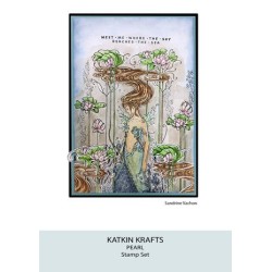 (KK0007)Katkin Krafts Pearl A5 Clear Stamp Set